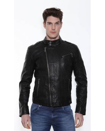 ck leather jacket mens